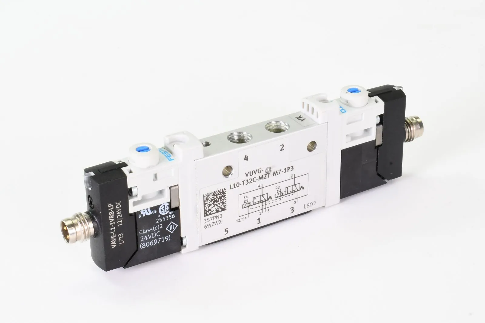 FESTO 574360 + 573919, Magnetventil mit 2-Elektrik-Anschlussplatte