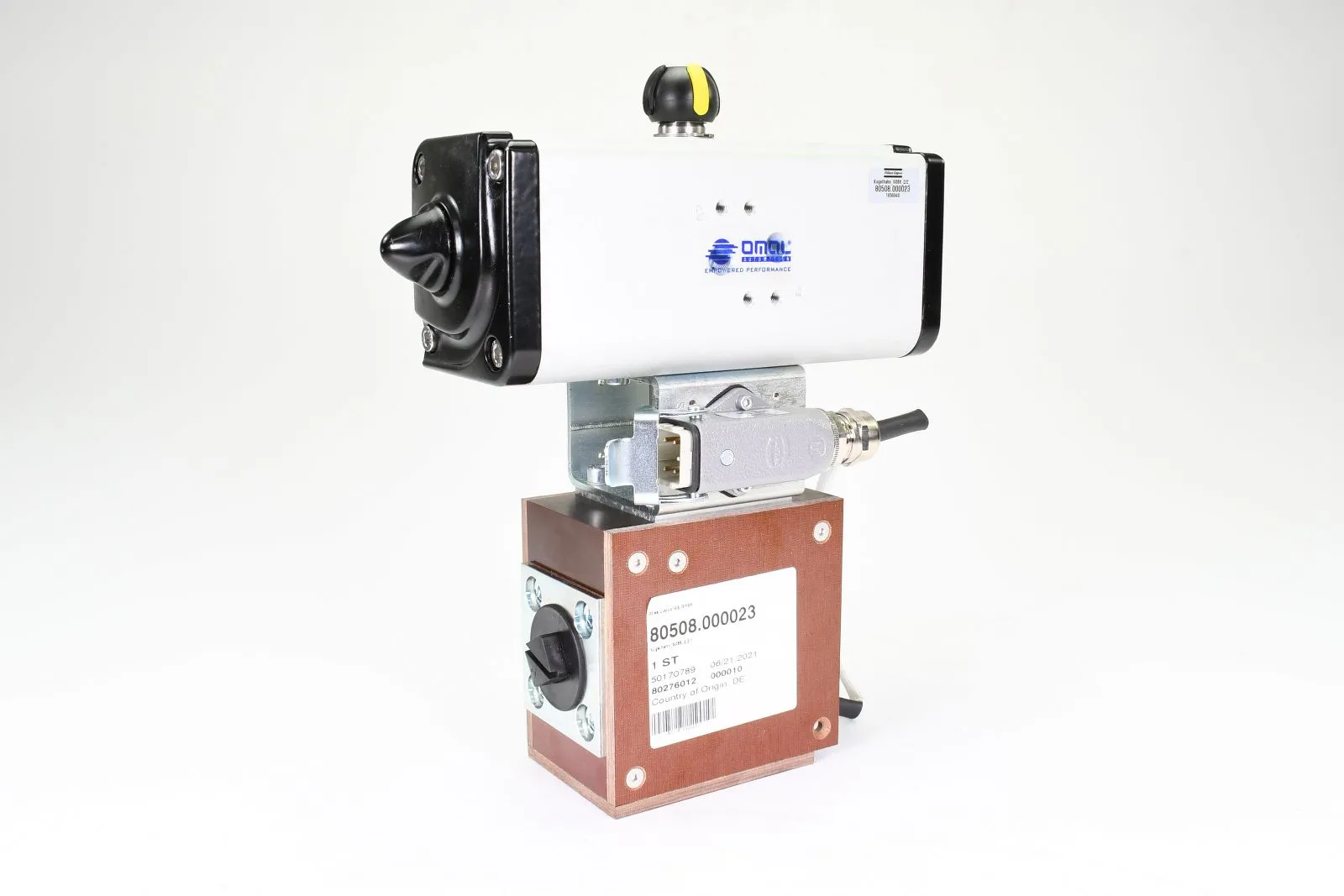 OMAL-AUTOMATION DAN0106411S, Pneumatischer Stellantrieb, mit Anbau