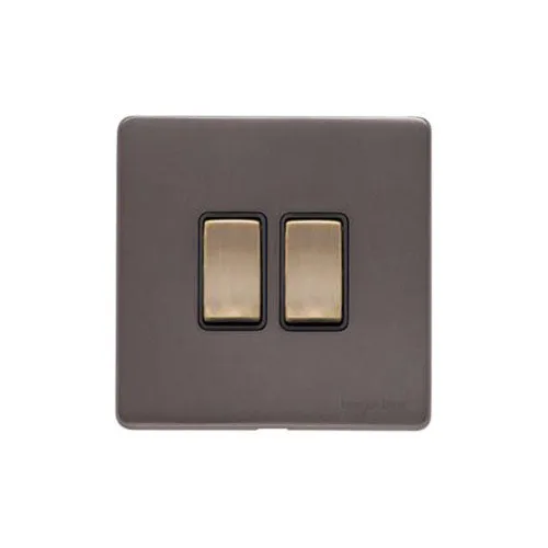 Verona Range-2 Gang Rocker Switch (10 Amp)