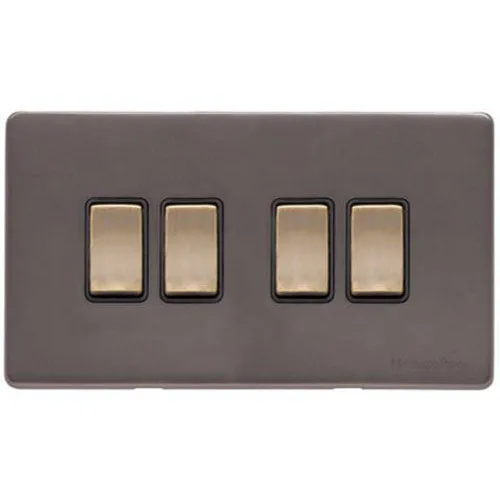 Verona Range-4 Gang Rocker Switch (10 Amp)