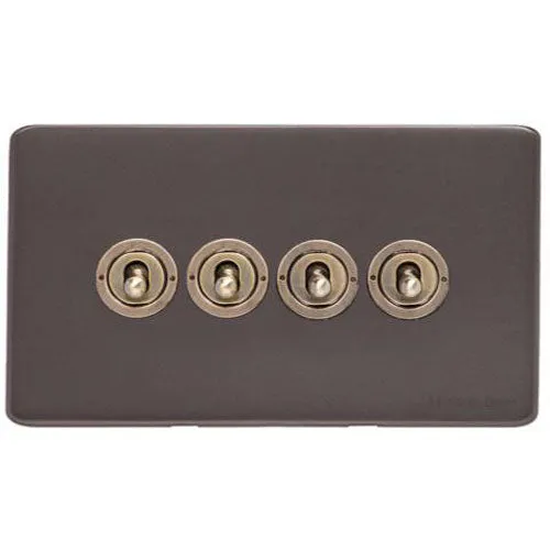 Verona Range-4 Gang Toggle Switch
